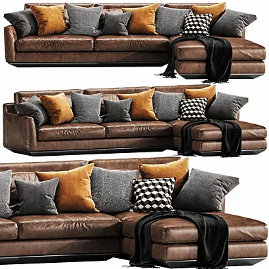 Horm Ellington Chaise Lounge Leather