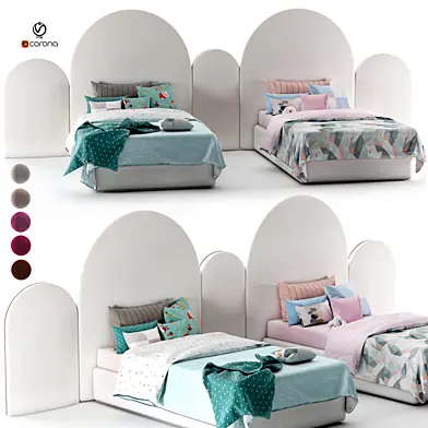 attached bed_boy & girls_set24