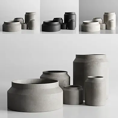 vase concrate set 01