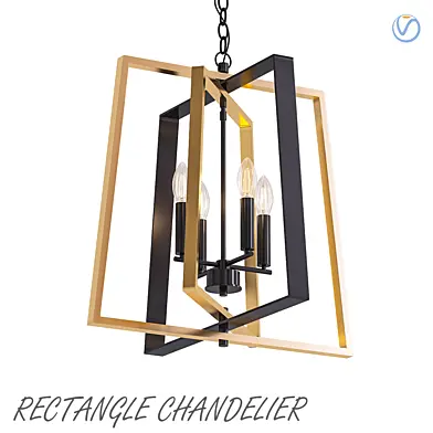 Modern rectangle chandelier