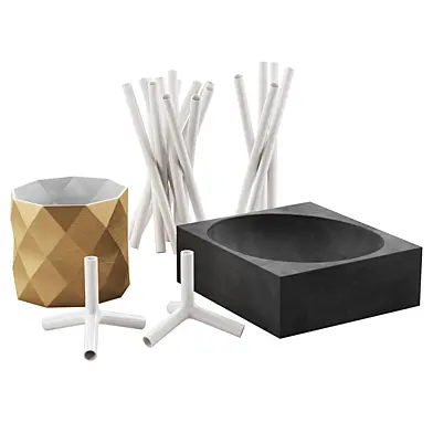 living set b b italia vases 00