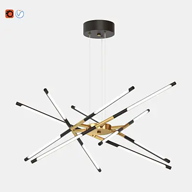 Sputnik chandelier (black)
