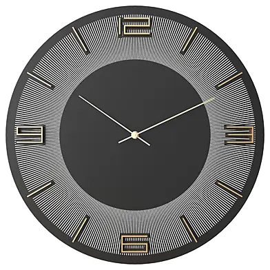 Часы настенные KARE Leonardo Black/Gold
