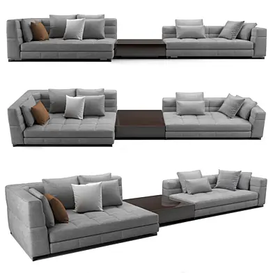 Minotti blazer fabric sofa