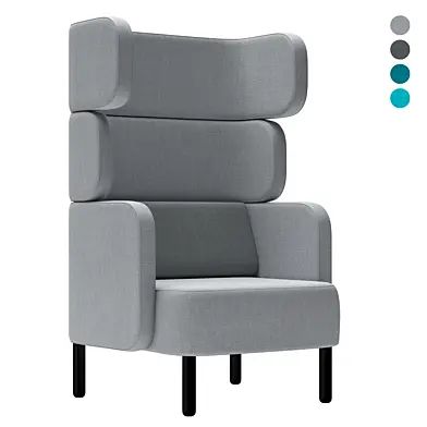 Story high - back easy chair