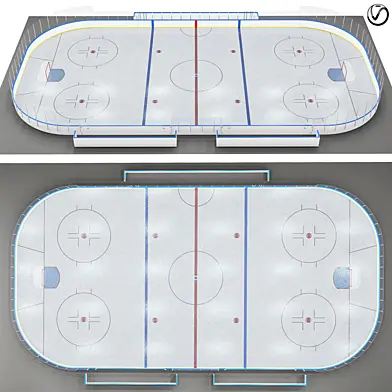 Хоккейная коробка 20x40 м.