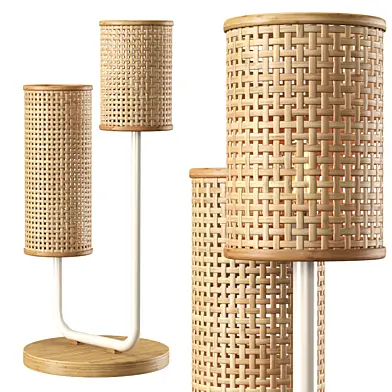 Viliam rattan table lamp VR11 / Настольный светильник из ротанга