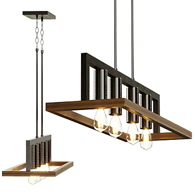 Black Forest 8 Chandelier with 4 Lights - Black Ashbury