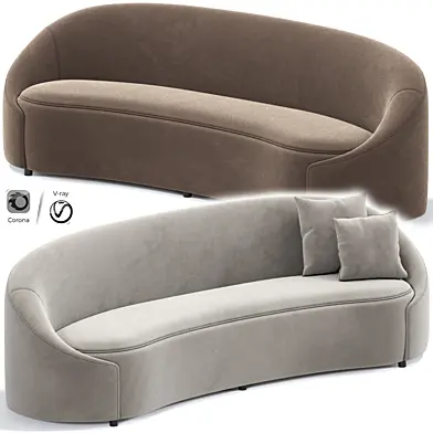 Stone curved sofa