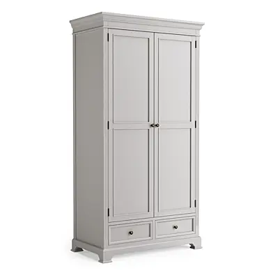 DAVENTRY Taupe-Grey Large Double Wardrobe