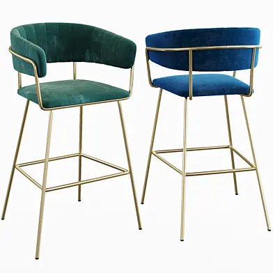 Hanna bar chair velvet Scenario Home