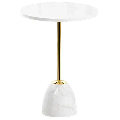 Zeke Marble Martini Side Table