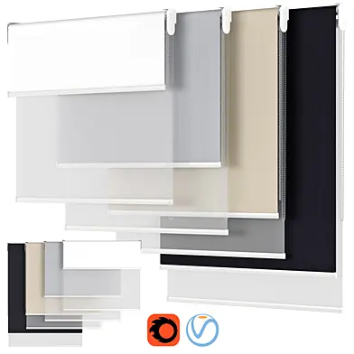 Roller Blind 71 | Dual Roller Shades | DOUBLE ROLLER BLIND