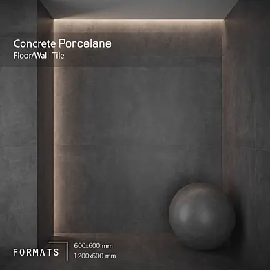 Concrete anthracite Floor Tile