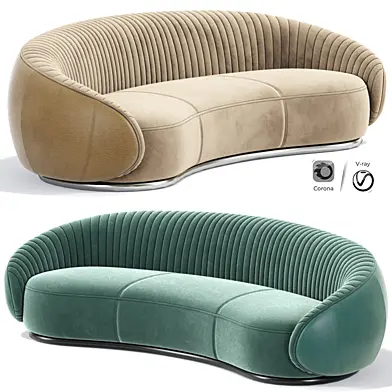 Ghidini Long Strip Curved Sofa
