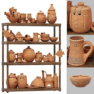 Dishes clay n21 / Посуда из глины №21