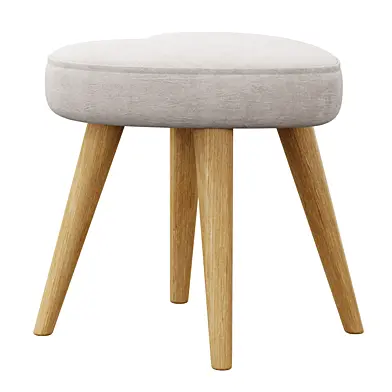 Heart Shape Cushion Stool by Jaipuria Emporium