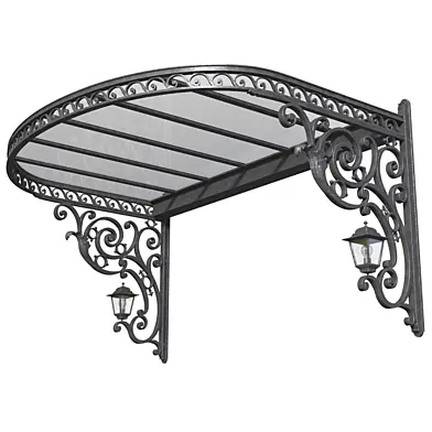 Навес над крыльцом.Козырек над входной дверью.Wrought iron Сanopy.Metal visor