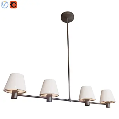 Dahlia Metal Linear Chandelier