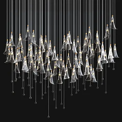 Decorative Glass Hanging Flower Lights