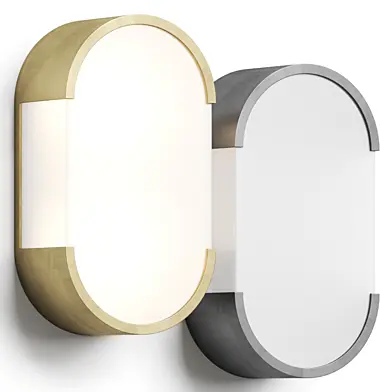 Crate and Barrel Louis Bronze Oval Wall Sconce Lamp