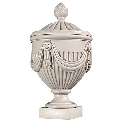 Ваза классическая для декорирования фасада здания.Classic outdoor vase