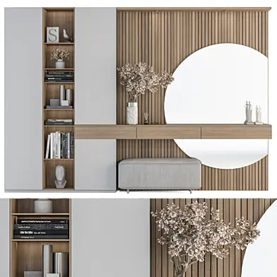 Hallway 23 - White and Wood Set