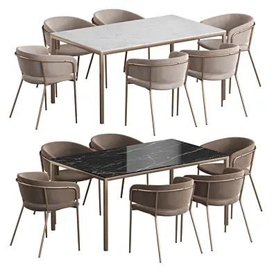 West Elm Frame table Konnie chair Dining set