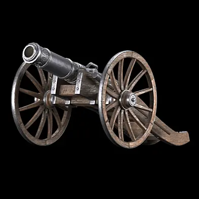 Cannon of the 18th century PBR