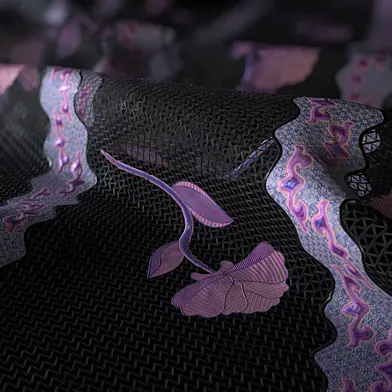 Lace Embroidery 04 | 4K | PBR | PNG | SBSAR