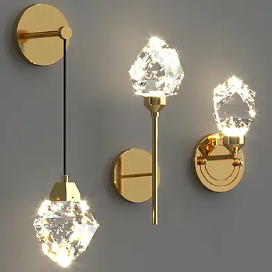Scandinavian Crystal wall lamp