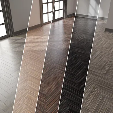 Parquet 5 | Herringbone | 4K | PBR | PNG | 5 Colors
