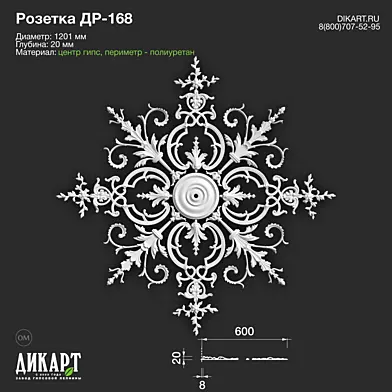 www.dikart.ru Др-168 D1201x20mm 21.5.2021