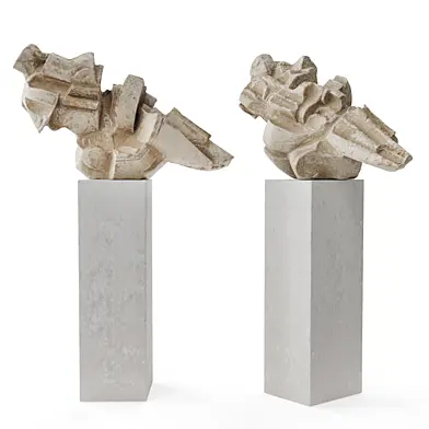 Cubs abstract sculpture