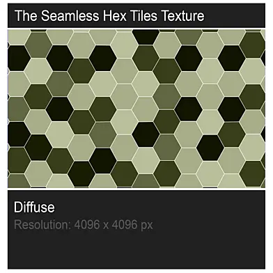 The seamless hex tiles texture