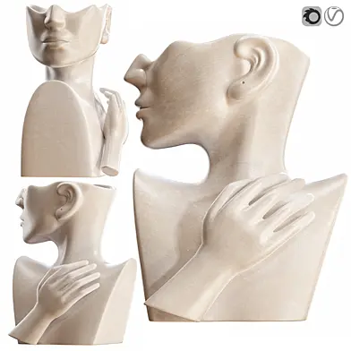 Human Face Art Vase 2