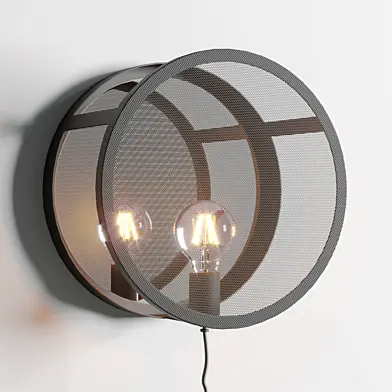 cox & cox Round Mesh Wall Light
