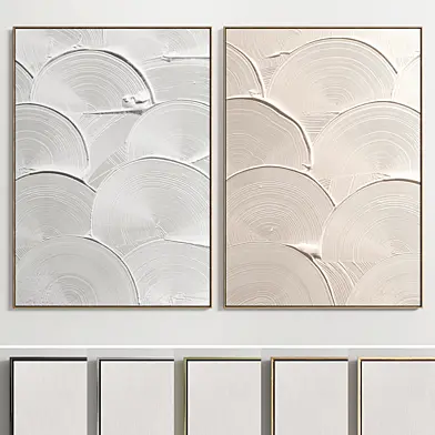 Plaster Two Photo Frame E-11
