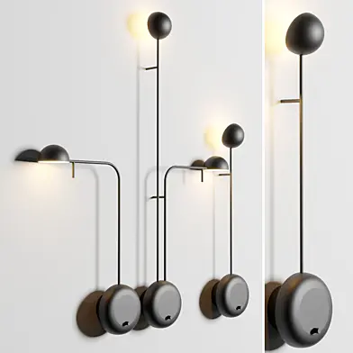 Vibia PIN LED adjustable wall lamp