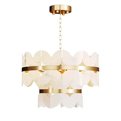 Chandelier with marble plates IOANNA