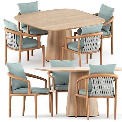 Secret garden chair by Poltrona Frau and and POV 462 table by Ton