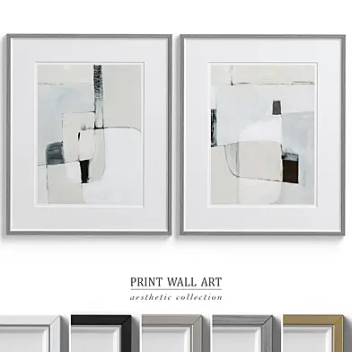 Abstract Pastel Wall Art P-555