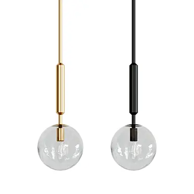 Classic Nordic Round Glass Decorative LED Chandelier Hanging Modern LED Chandelier for Home