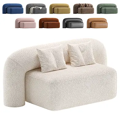 Sofa Moss by Artu Velvet and Leather