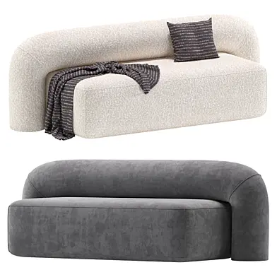 Sofa Moss by Artu 240 cm Velvet and Leather