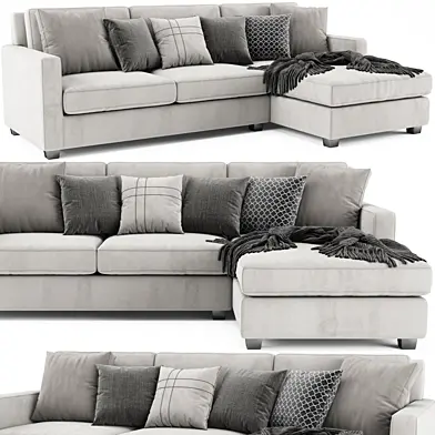 West Elm Henry Chaise Longue