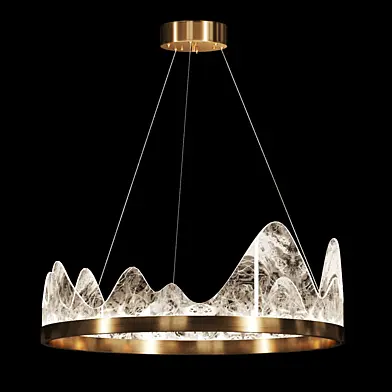 Сhandelier embossed lampshade REGINA S