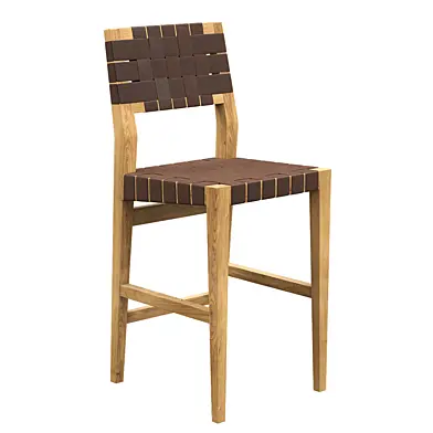 RH Vero Leather Stool