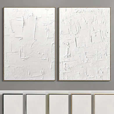Plaster Two Photo Frame E-53