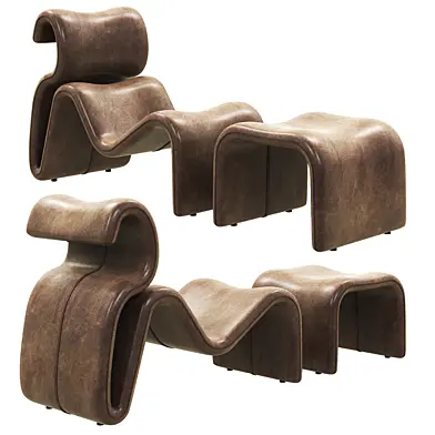 Artilleriet  Etcetera leather chair